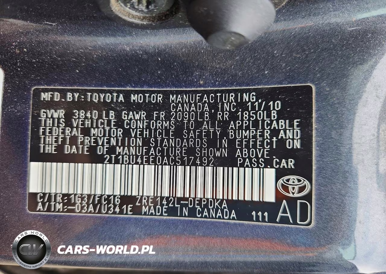 2010 Toyota Corolla Le VIN:2T1BU4EE0AC517492 - 12