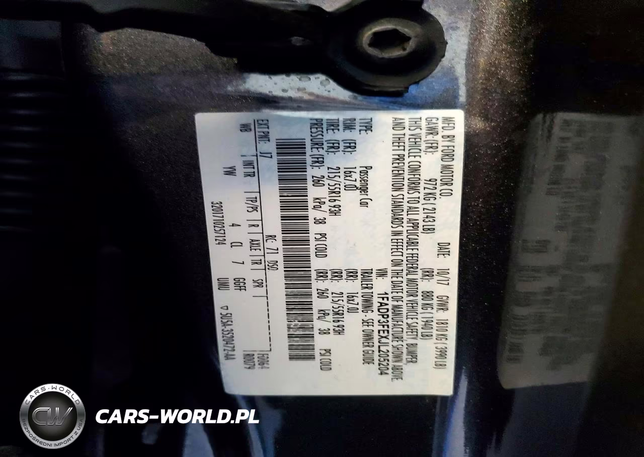 2018 Ford Focus Se VIN:1FADP3FEXJL205204 - 13