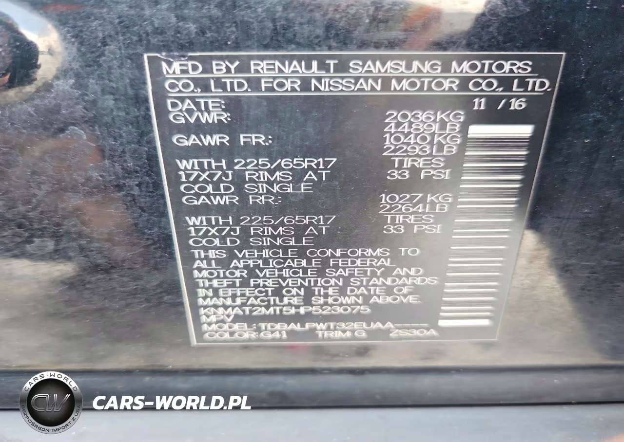 2017 Nissan Rogue S VIN:KNMAT2MT5HP523075 - 13