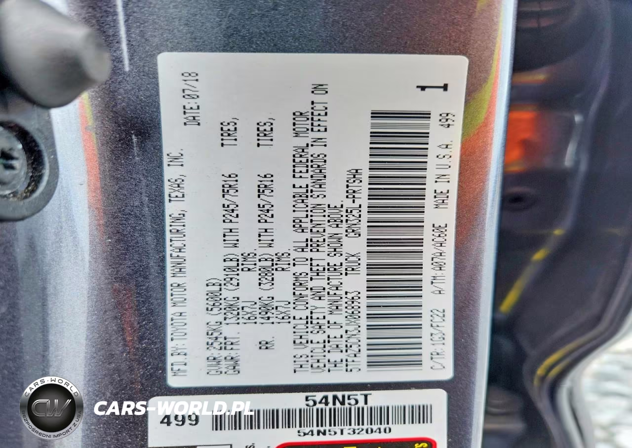 2018 Toyota Tacoma Sr5 V6 VIN:5TFAZ5CN3JX068963 - 12