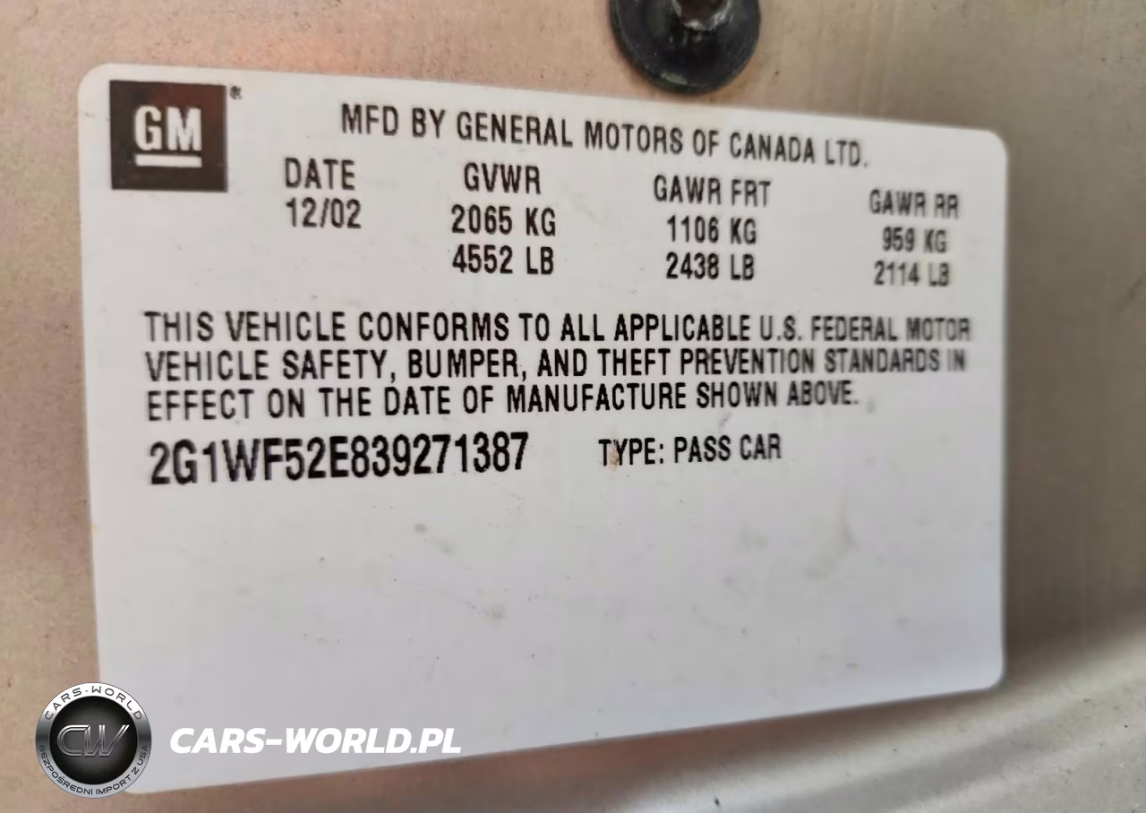 2003 Chevrolet Impala VIN:2G1WF52E839271387 - 13
