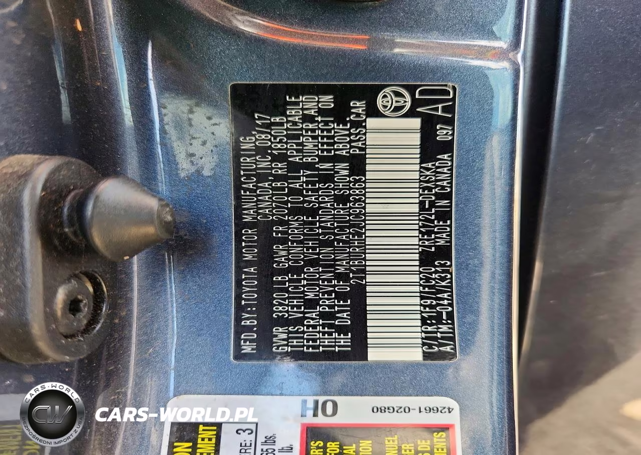 2018 Toyota Corolla Se VIN:2T1BURHE2JC963863 - 12