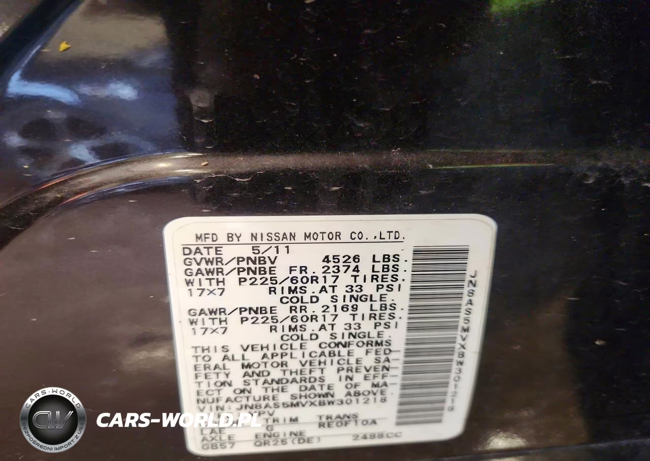 2011 Nissan Rogue S VIN:JN8AS5MVXBW301218 - 13