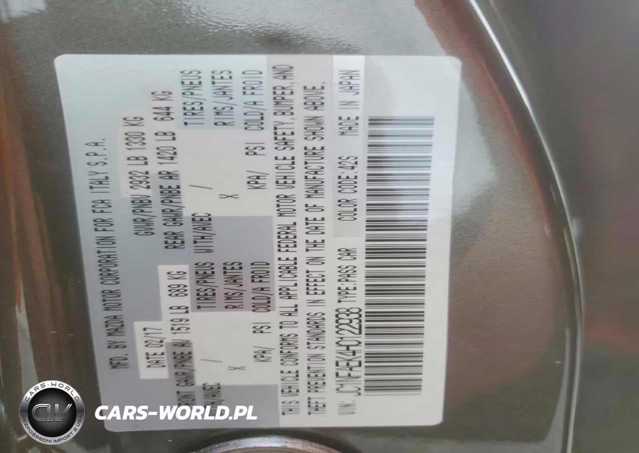 2017 Fiat 124 Spider Classica VIN:JC1NFAEK4H0122938 - 12
