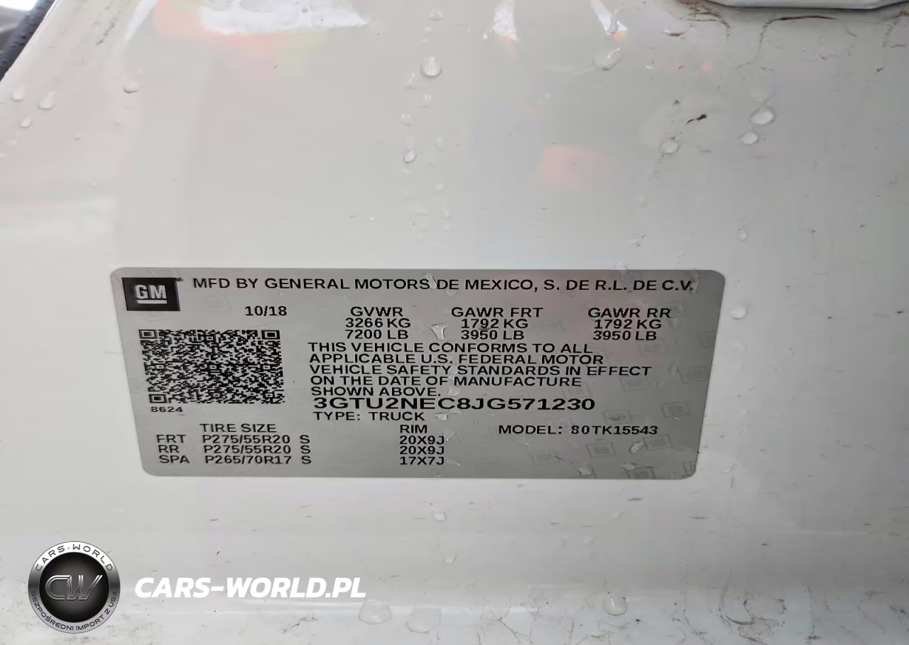 2018 GMC Sierra K1500 Slt VIN:3GTU2NEC8JG571230 - 12