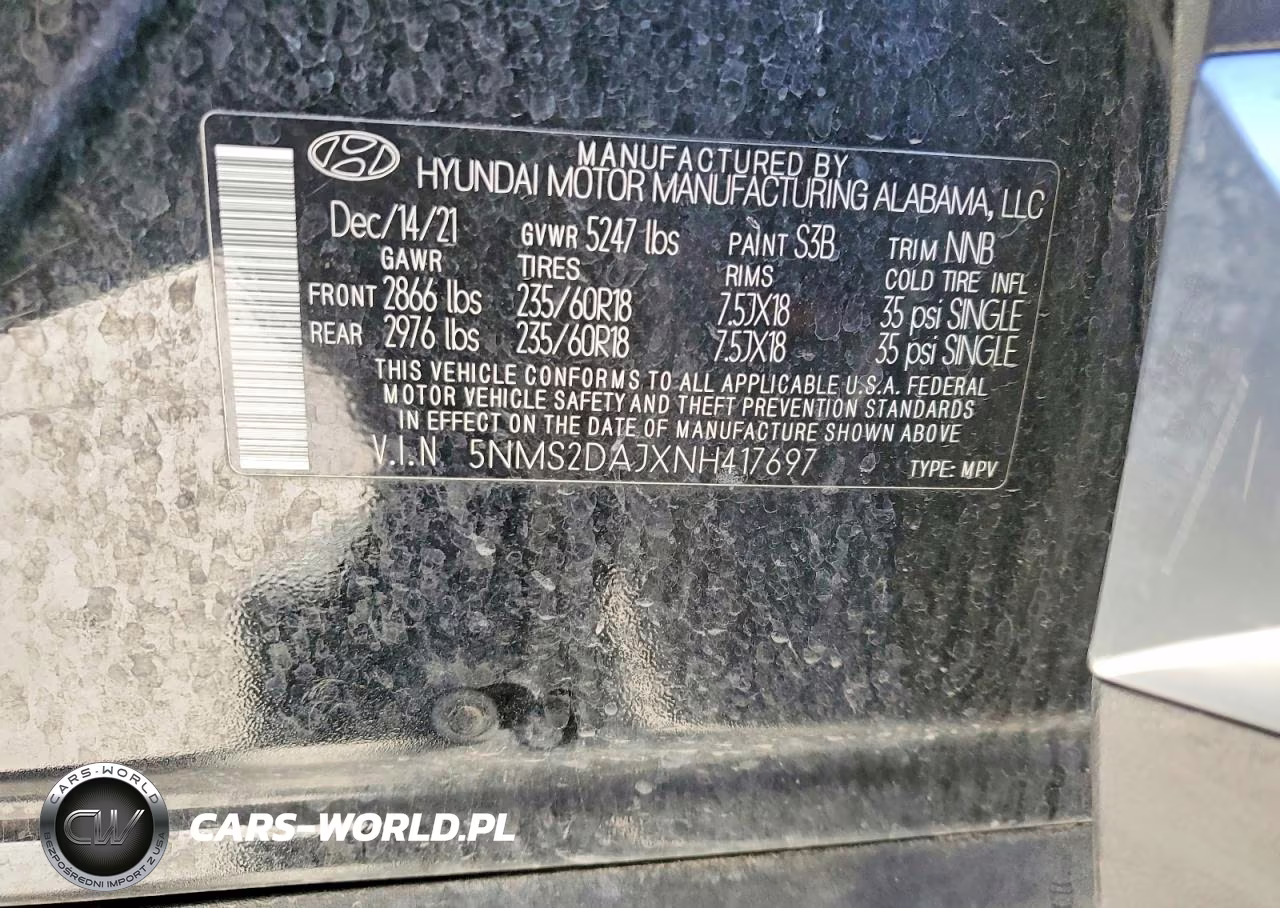 2022 Hyundai Santa Fe Sel VIN:5NMS2DAJXNH417697 - 12