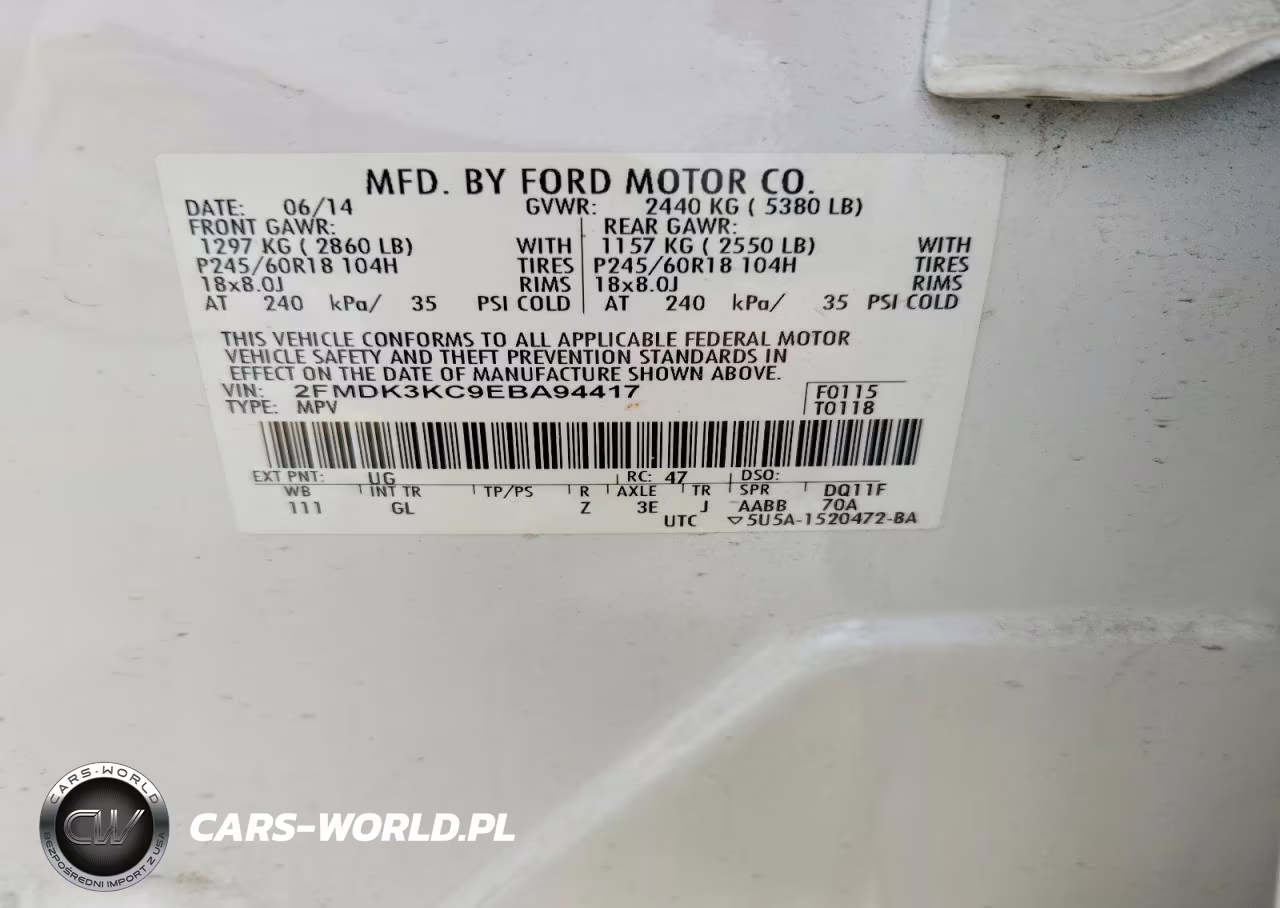 2014 Ford Edge Limited VIN:2FMDK3KC9EBA94417 - 13