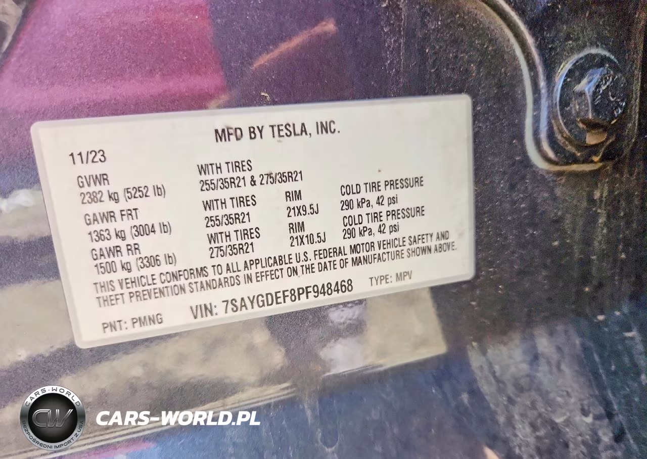 2023 Tesla Model Y VIN:7SAYGDEF8PF948468 - 12