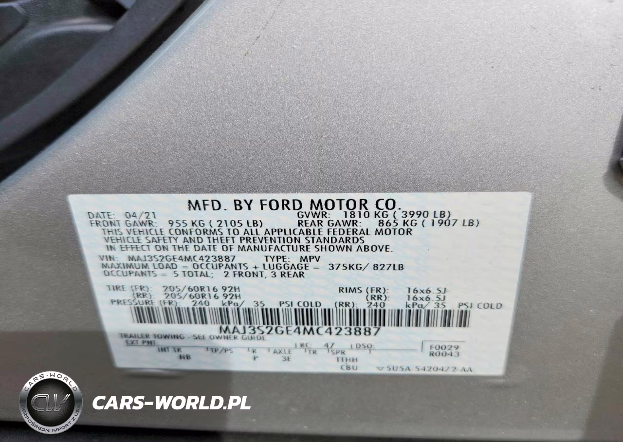 2021 Ford Ecosport Se VIN:MAJ3S2GE4MC423887 - 13