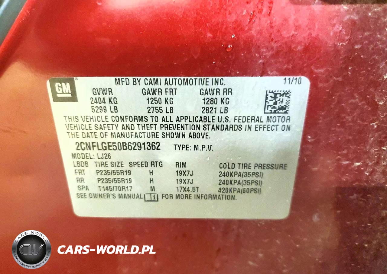 2011 Chevrolet Equinox Ltz VIN:2CNFLGE50B6291362 - 13