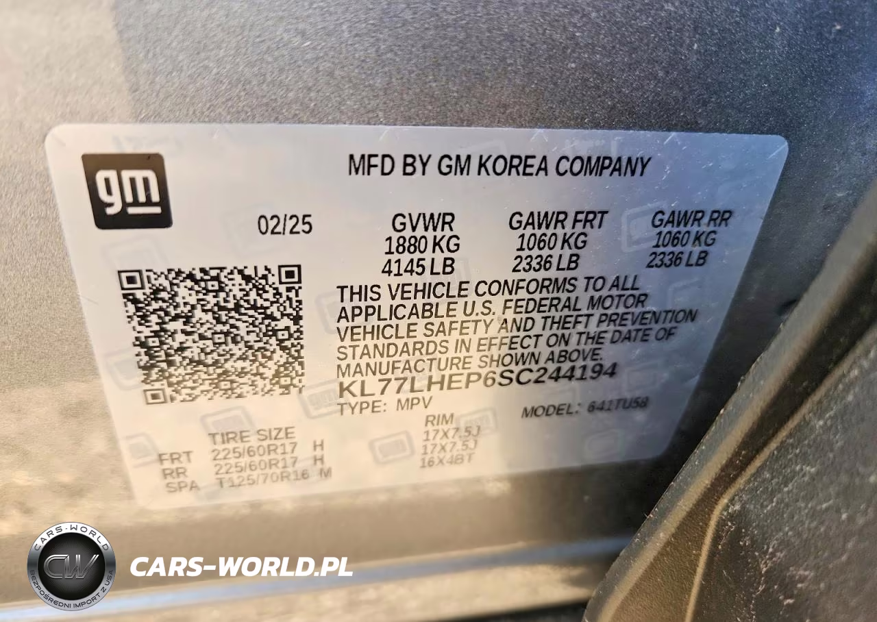 2025 Chevrolet Trax 1Lt VIN:KL77LHEP6SC244194 - 12