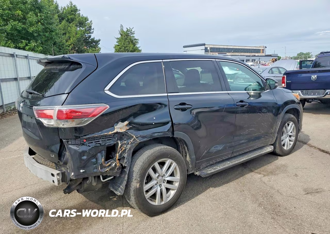 2014 Toyota Highlander Le VIN:5TDZARFH0ES007797 - 3