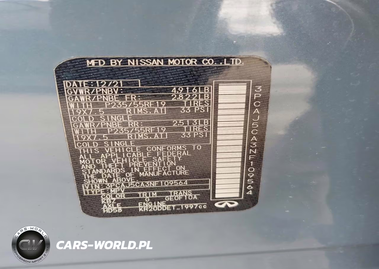 2022 Infiniti Qx50 Essential VIN:3PCAJ5CA3NF109564 - 13