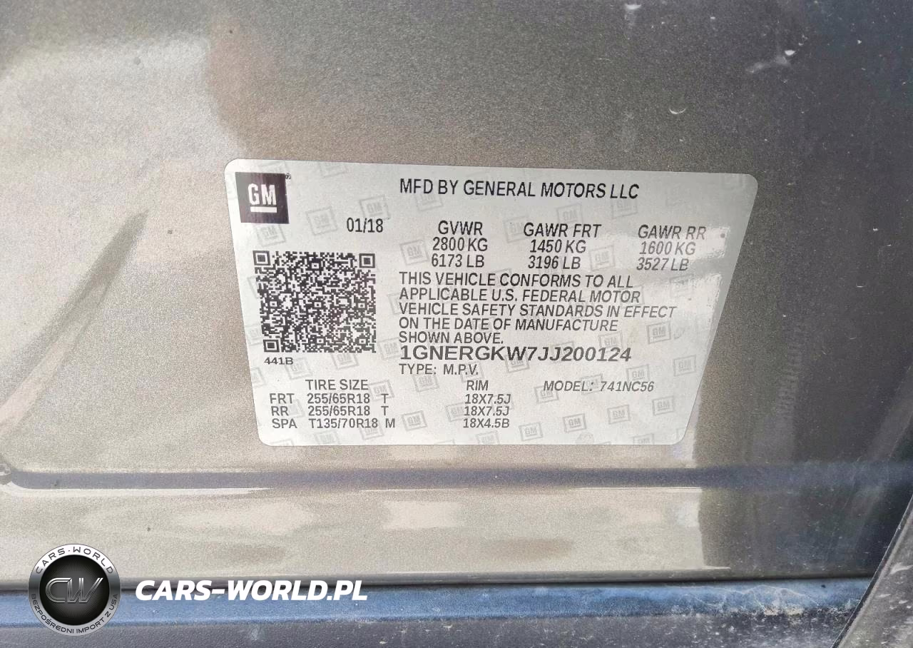 2018 Chevrolet Traverse Lt VIN:1GNERGKW7JJ200124 - 14