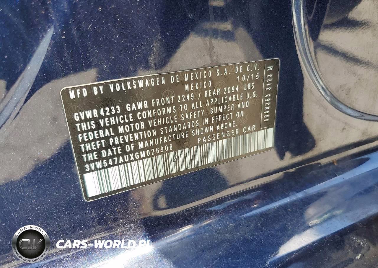 2016 Volkswagen Gti S VIN:3VW547AUXGM026906 - 13