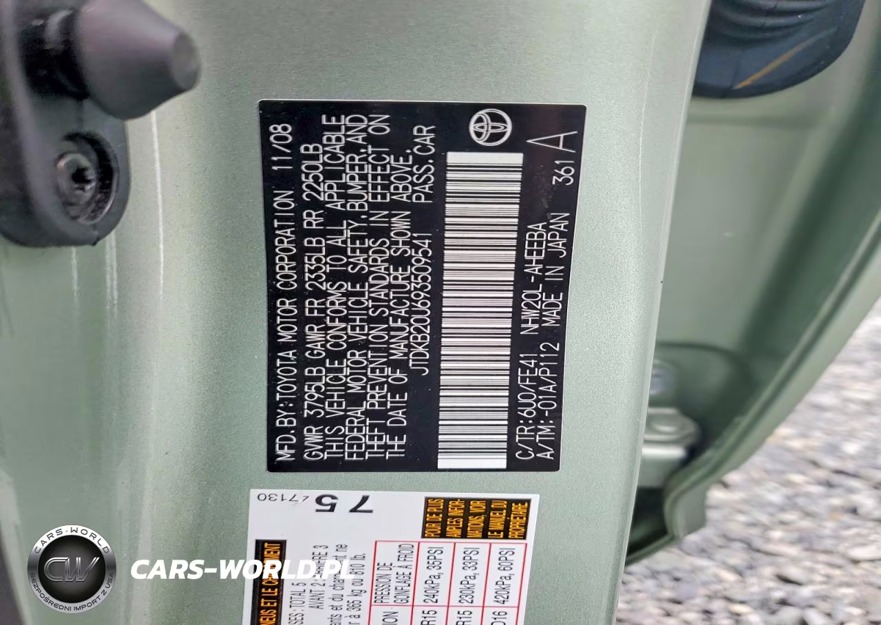 2009 Toyota Prius Base VIN:JTDKB20U693509541 - 14