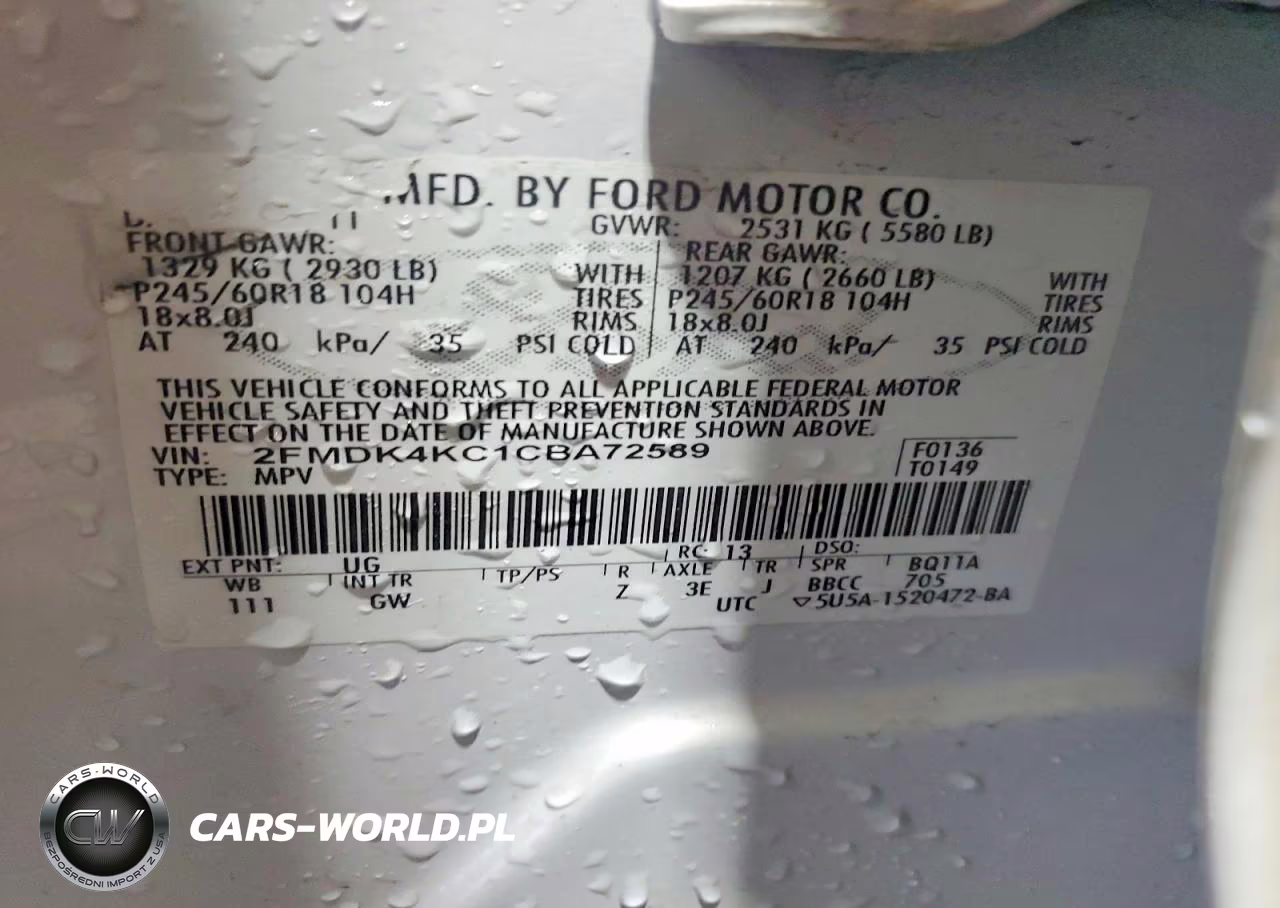 2012 Ford Edge Limited VIN:2FMDK4KC1CBA72589 - 13
