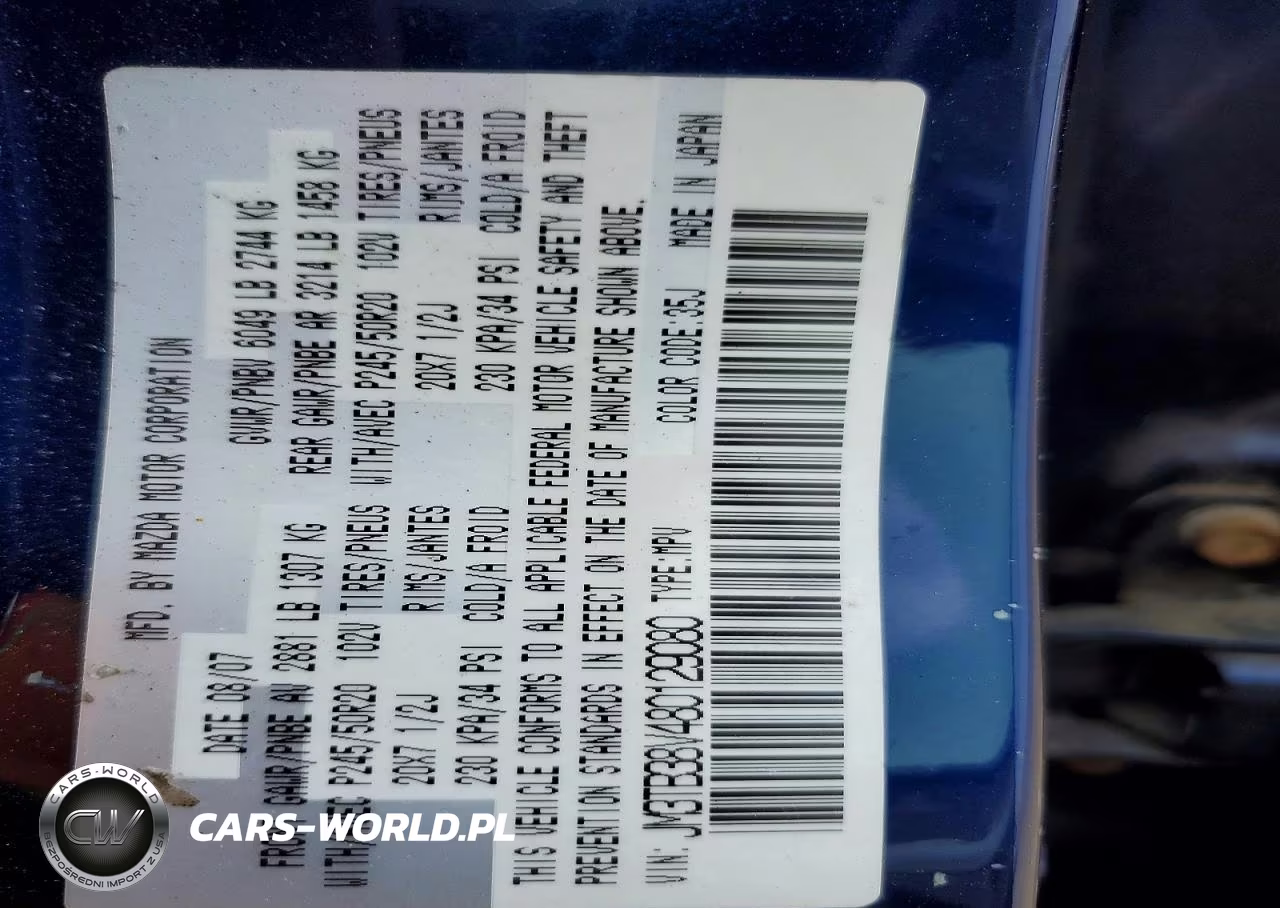 2008 Mazda Cx-9 VIN:JM3TB38V480129080 - 13