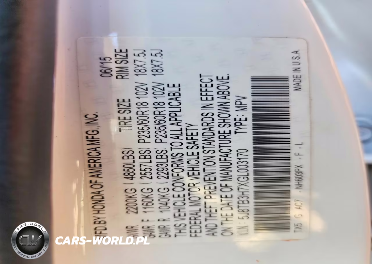 2016 Acura Rdx Advance VIN:5J8TB3H7XGL003170 - 14