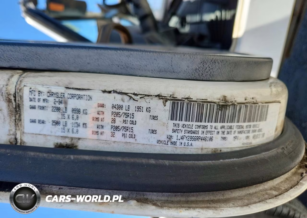 1994 Jeep Wrangler - Yj Se VIN:1J4FY29S6RP446106 - 13