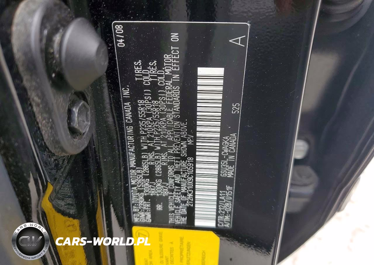 2009 Lexus Rx 350 VIN:2T2HK31UX9C105918 - 13