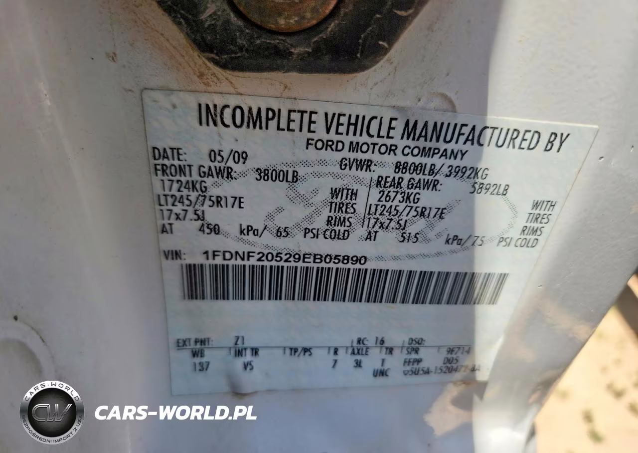 2009 Ford F250 Super Duty VIN:1FDNF20529EB05890 - 13