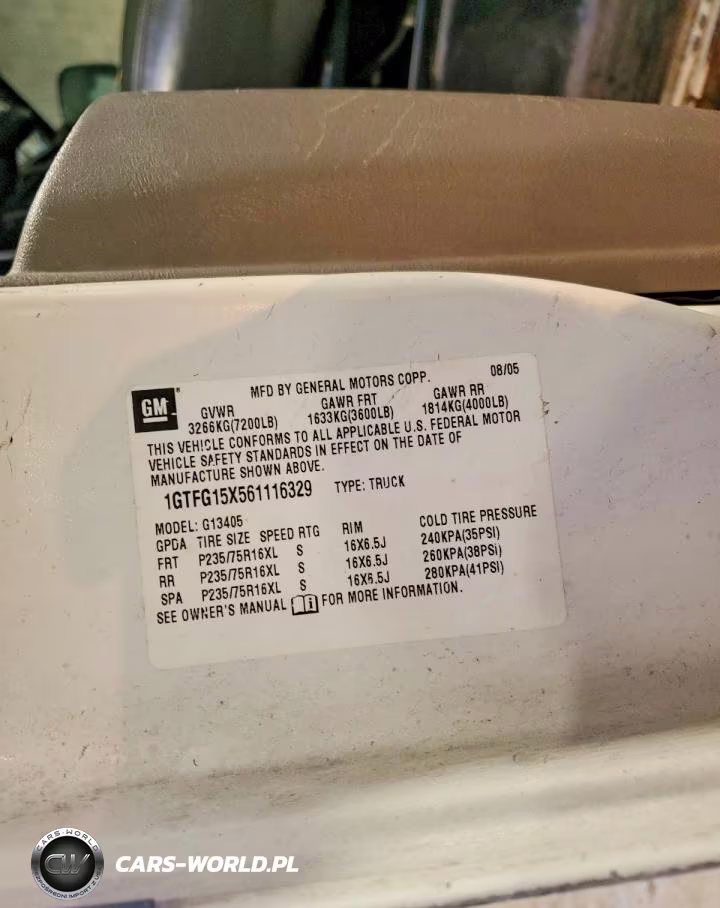 2006 GMC Savana 1500 Delivery Van VIN:1GTFG15X561116329 - 13