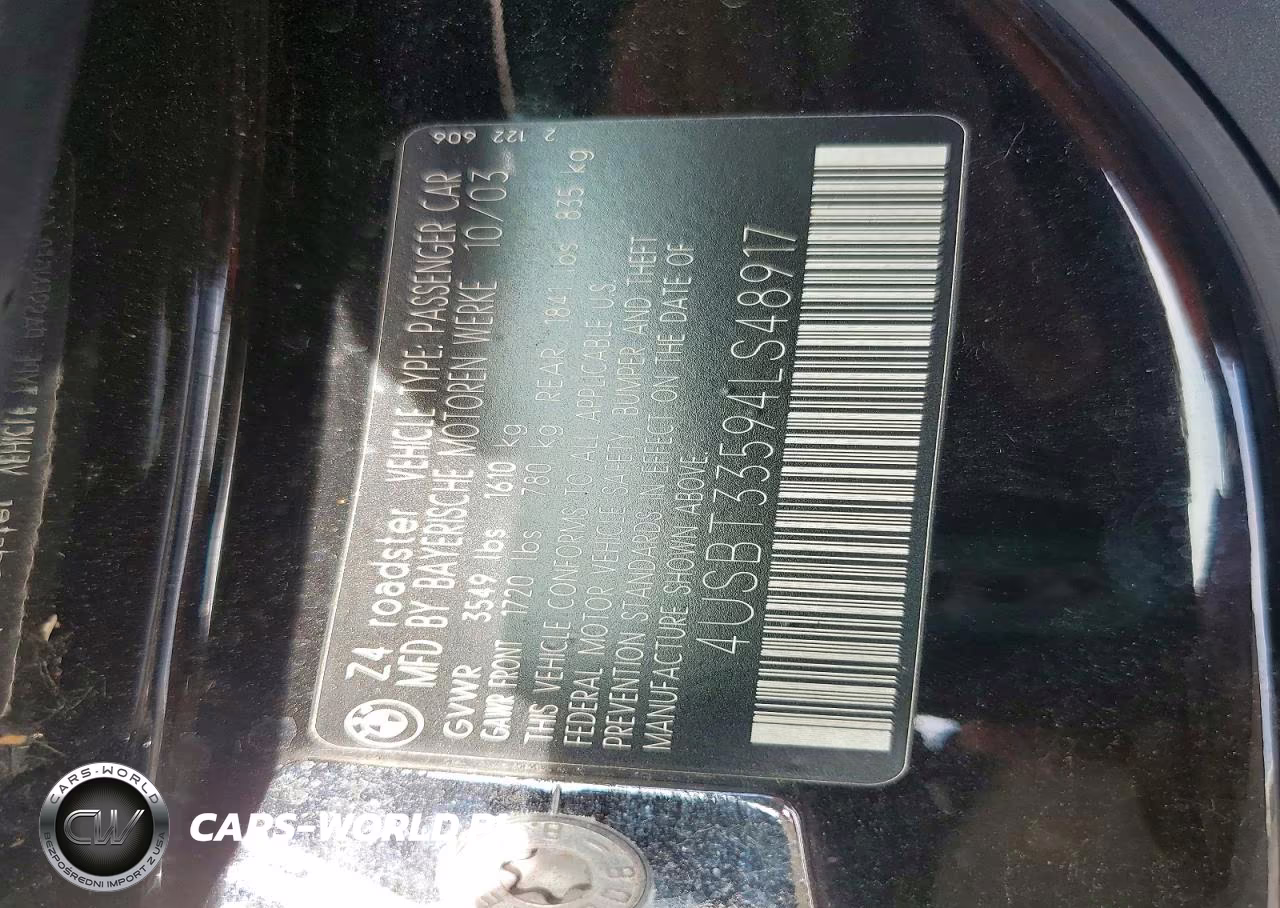 2004 BMW Z4 2.5 VIN:4USBT33594LS48917 - 12