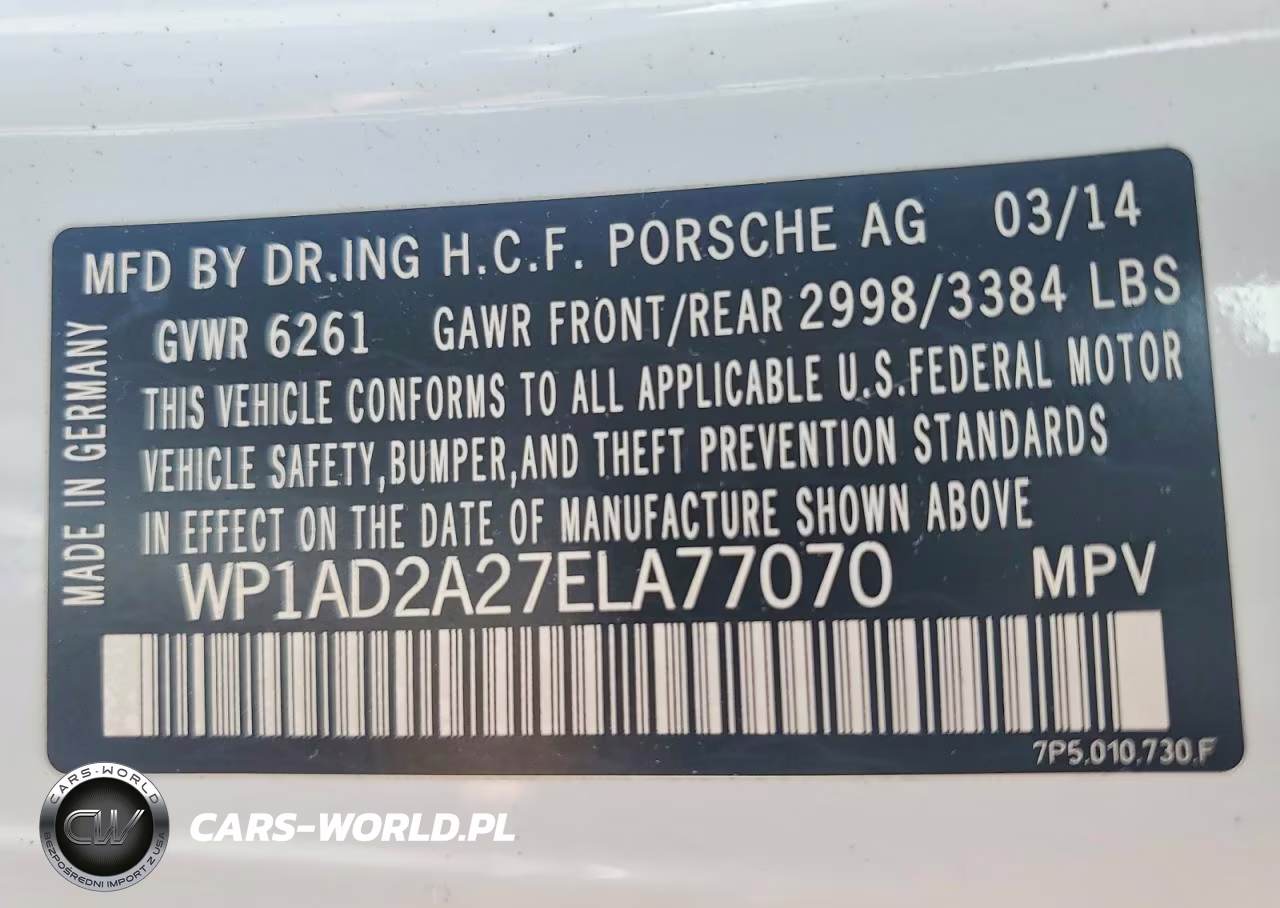 2014 Porsche Cayenne Gts VIN:WP1AD2A27ELA77070 - 13