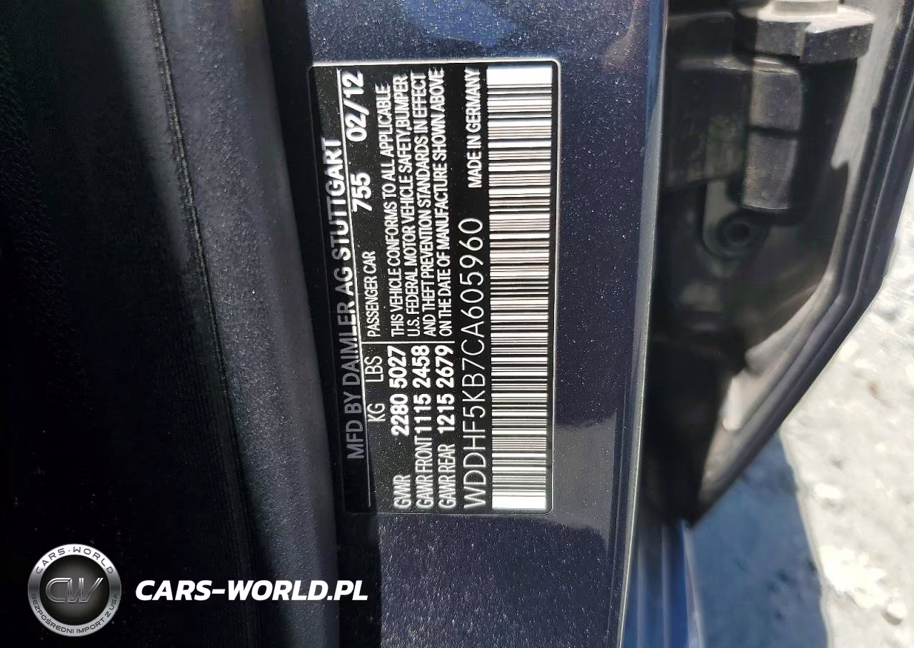 2012 Mercedes-Benz E 350 VIN:WDDHF5KB7CA605960 - 12