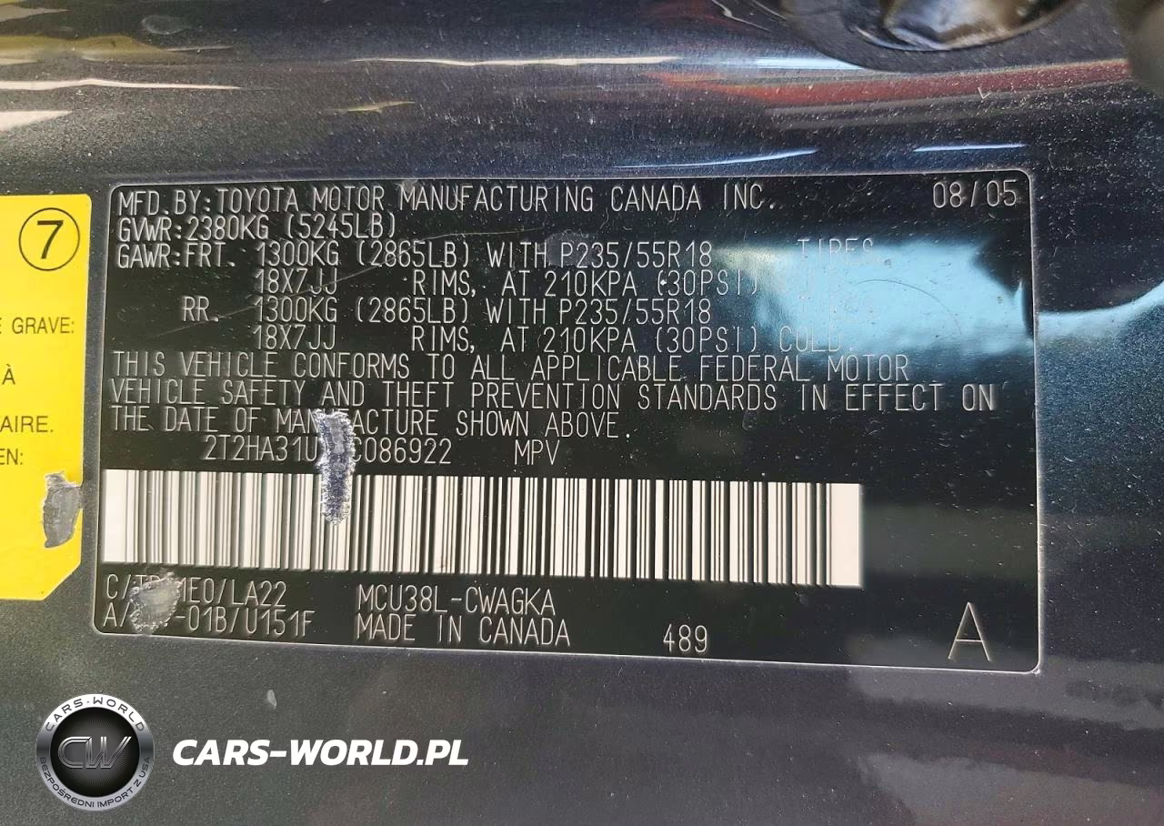 2005 Lexus Rx 330 VIN:2T2HA31U75C086922 - 13