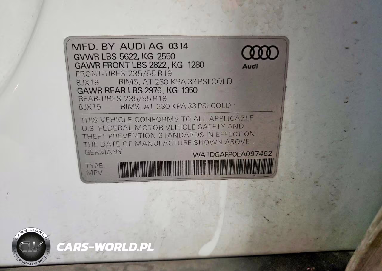 2014 Audi Q5 Premium Plus VIN:WA1DGAFP0EA097462 - 13