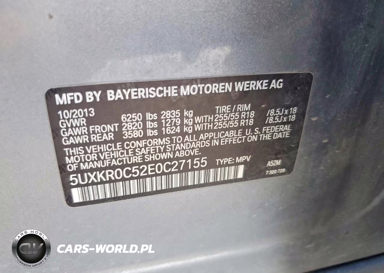 2014 BMW X5 xDrive35I VIN:5UXKR0C52E0C27155 - 12