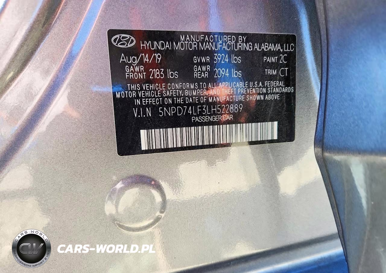 2020 Hyundai Elantra Se VIN:5NPD74LF3LH522889 - 13