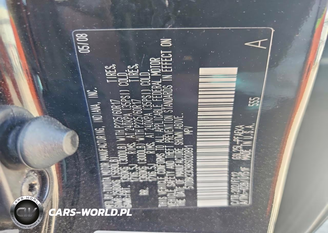 2008 Toyota Sienna Le VIN:5TDBK23C98S020891 - 13