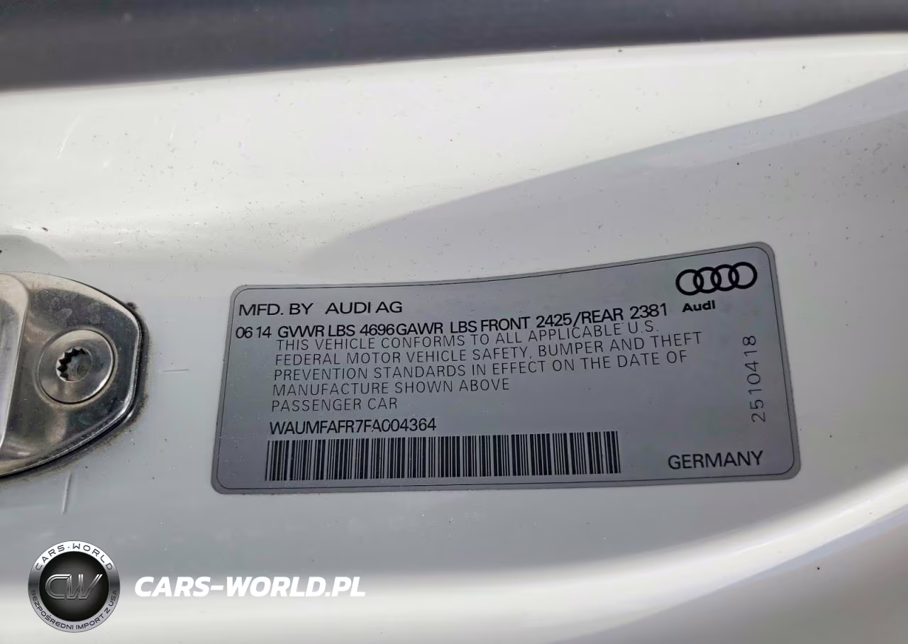 2015 Audi A5 Premium Plus VIN:WAUMFAFR7FA004364 - 12