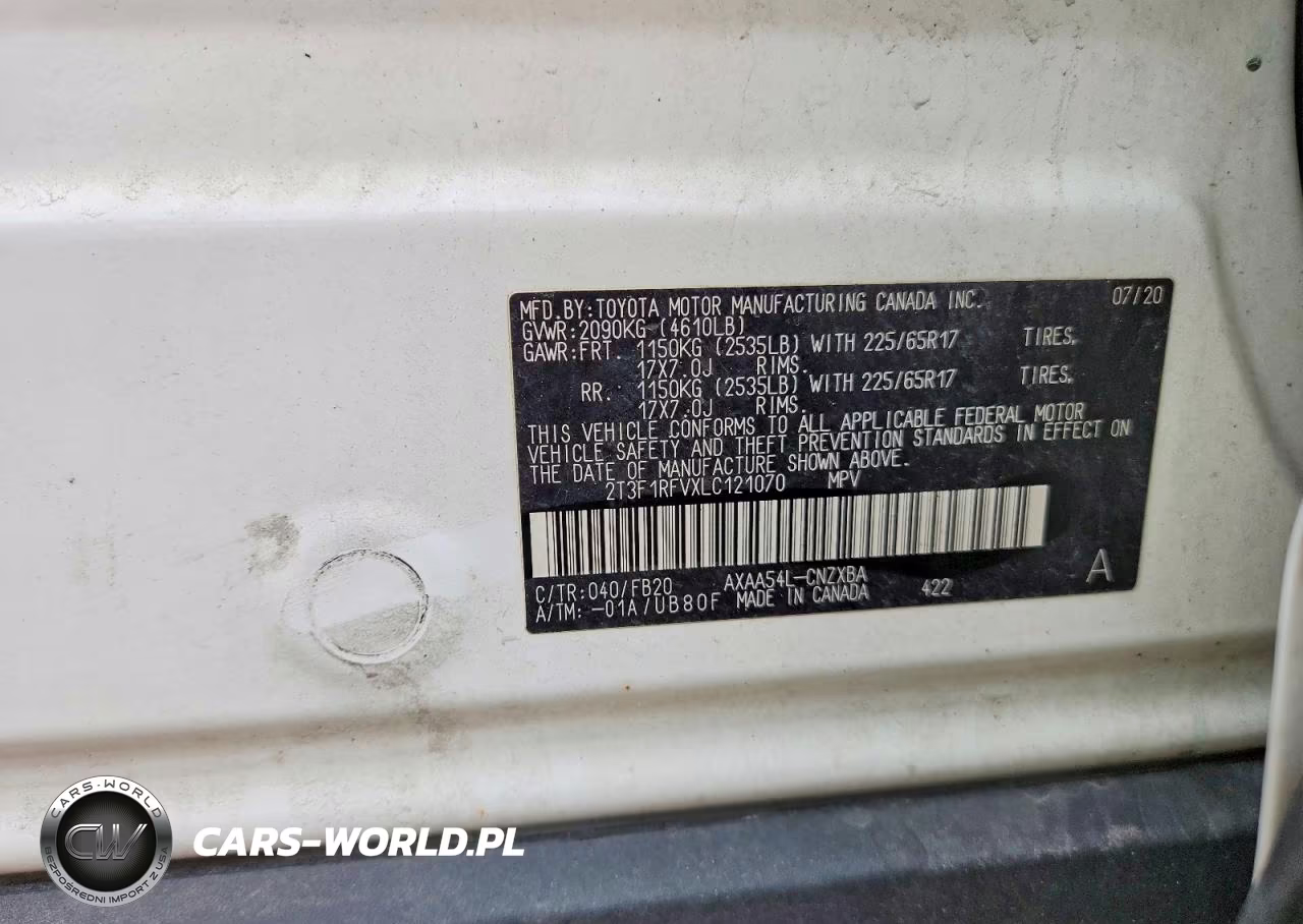 2020 Toyota Rav4 Le VIN:2T3F1RFVXLC121070 - 13