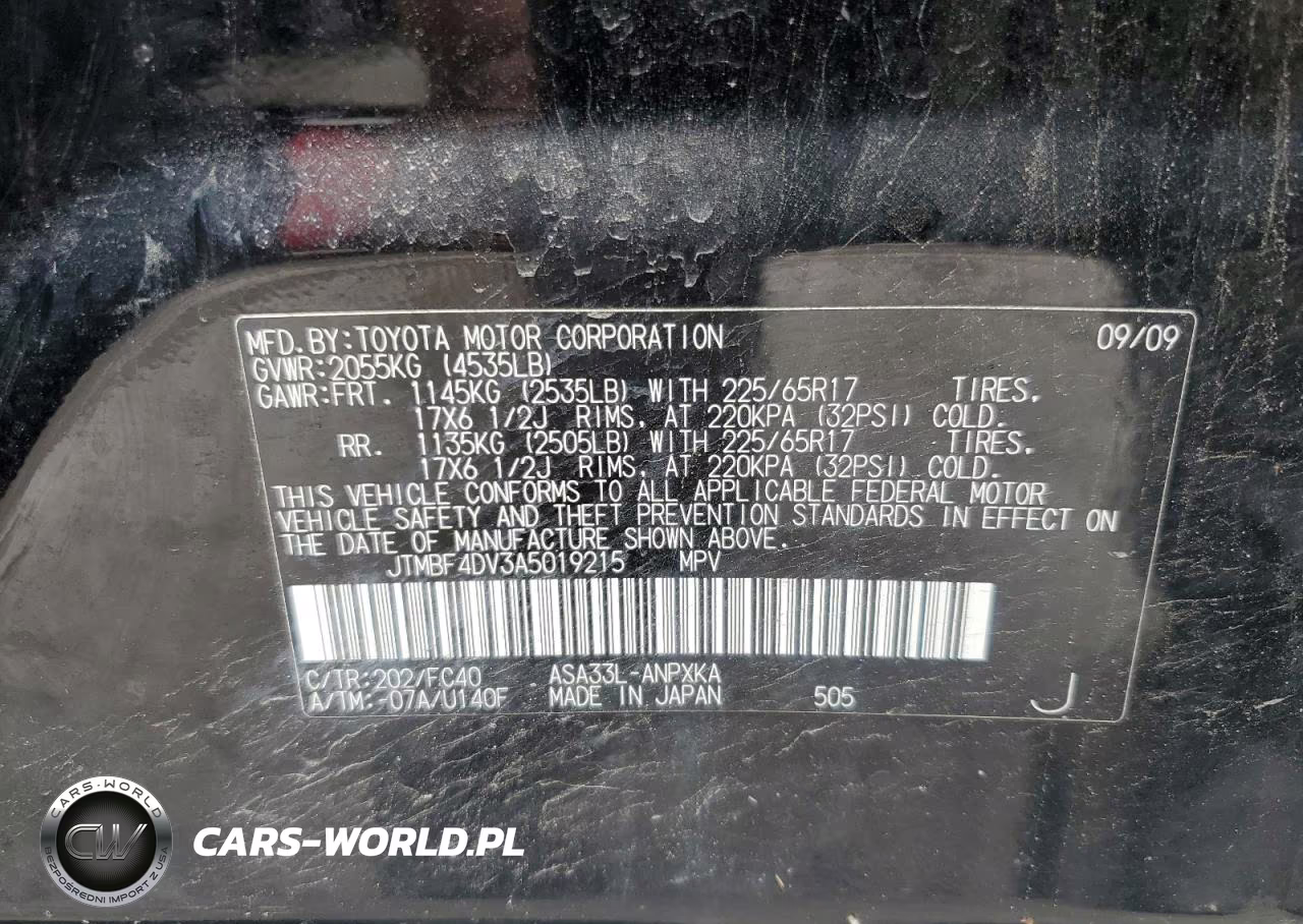 2010 Toyota Rav4 VIN:JTMBF4DV3A5019215 - 13