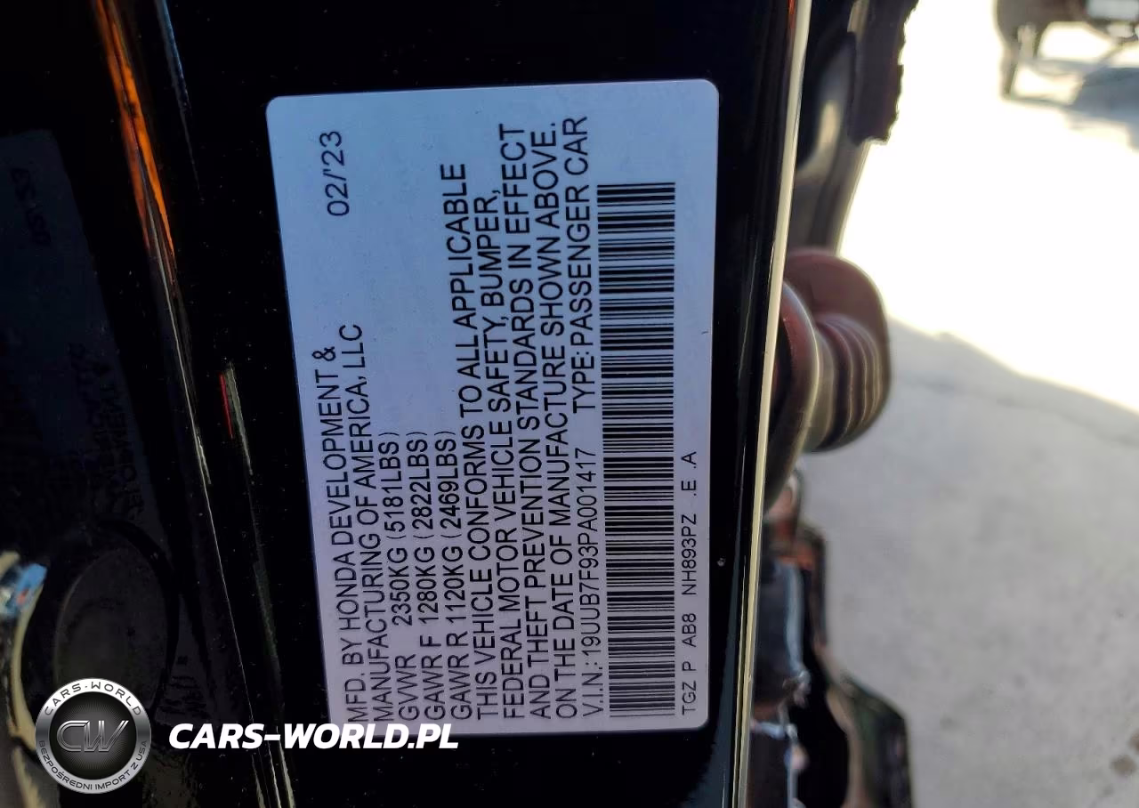 2023 Acura Tlx Type S VIN:19UUB7F93PA001417 - 13