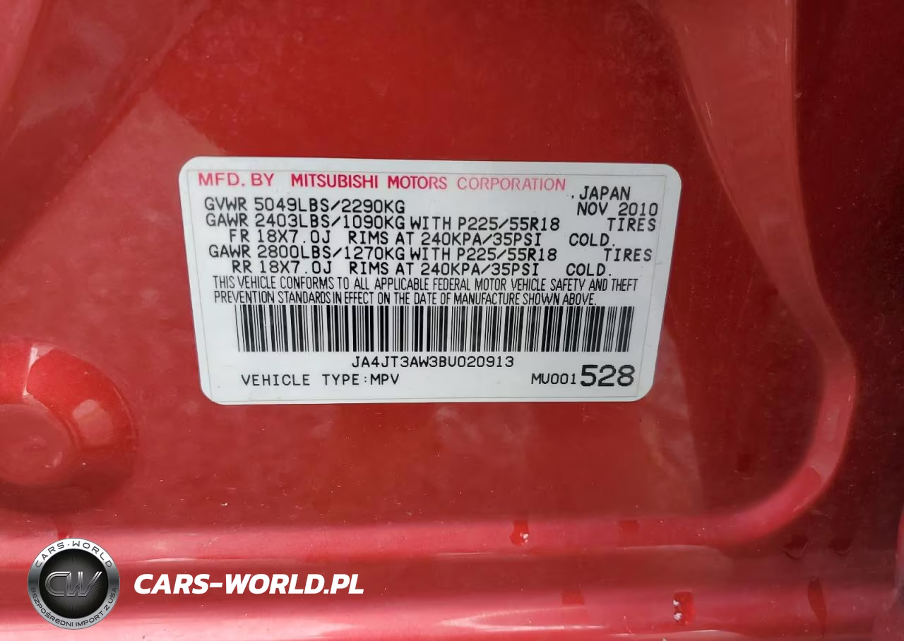 2011 Mitsubishi Outlander Se VIN:JA4JT3AW3BU020913 - 13