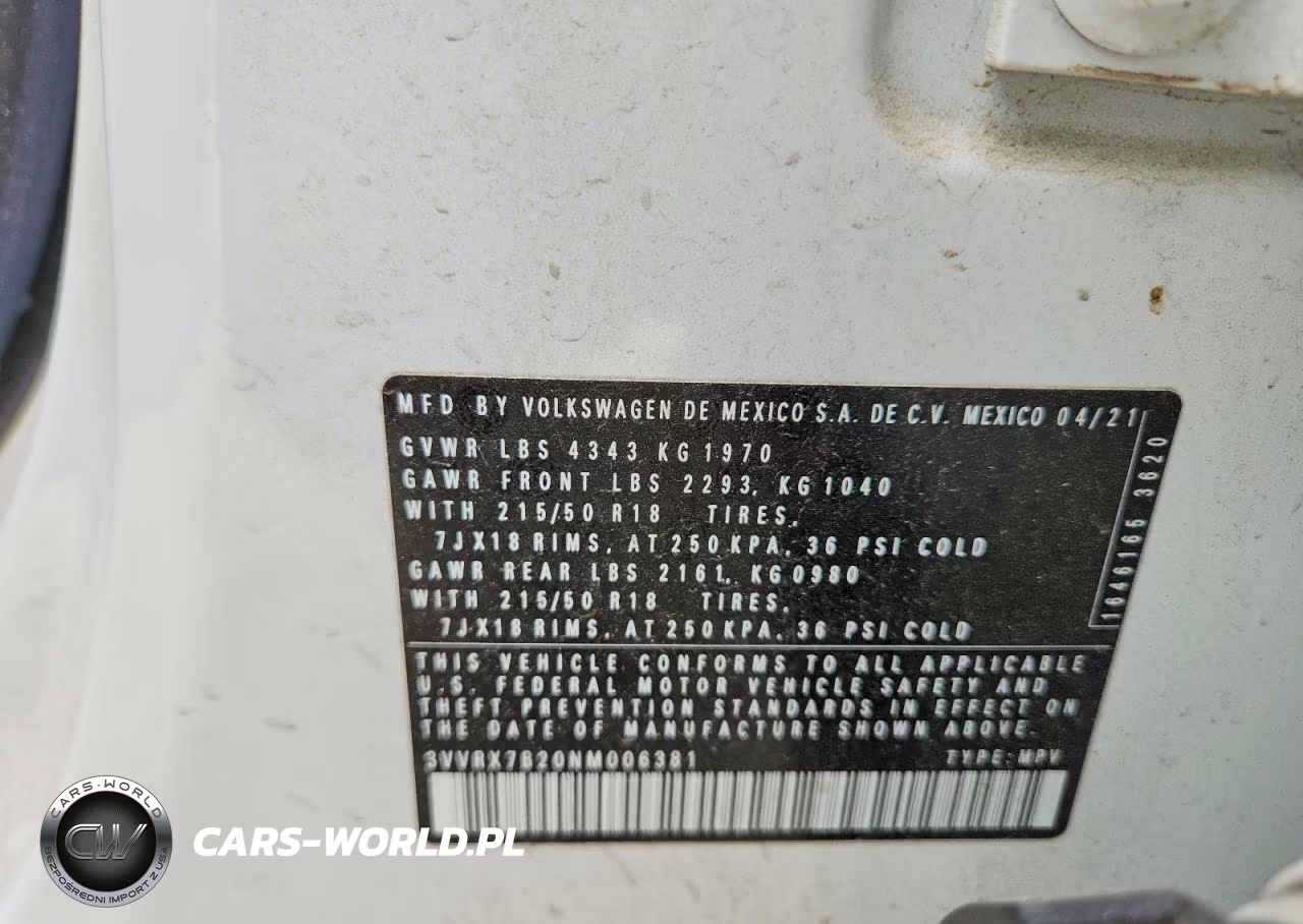 2022 Volkswagen Taos Se VIN:3VVRX7B20NM006381 - 12