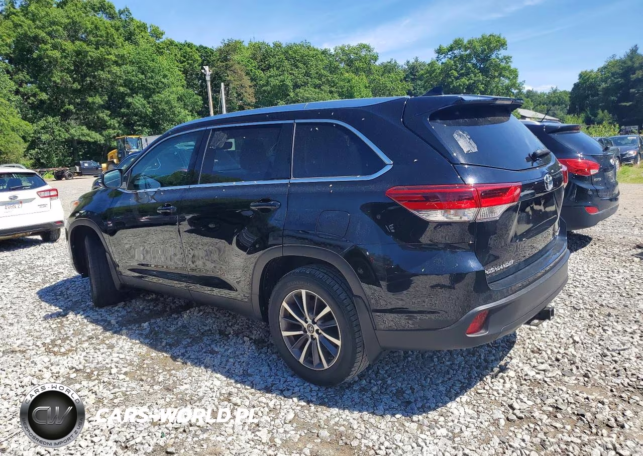 2019 Toyota Highlander Xle VIN:5TDJZRFH1KS580564 - 2