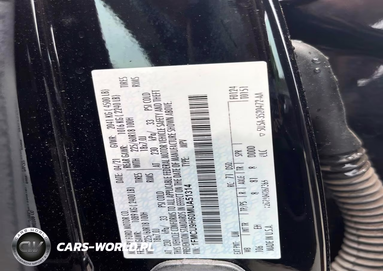 2021 Ford Escape Sel VIN:1FMCU9H60MUA51314 - 11