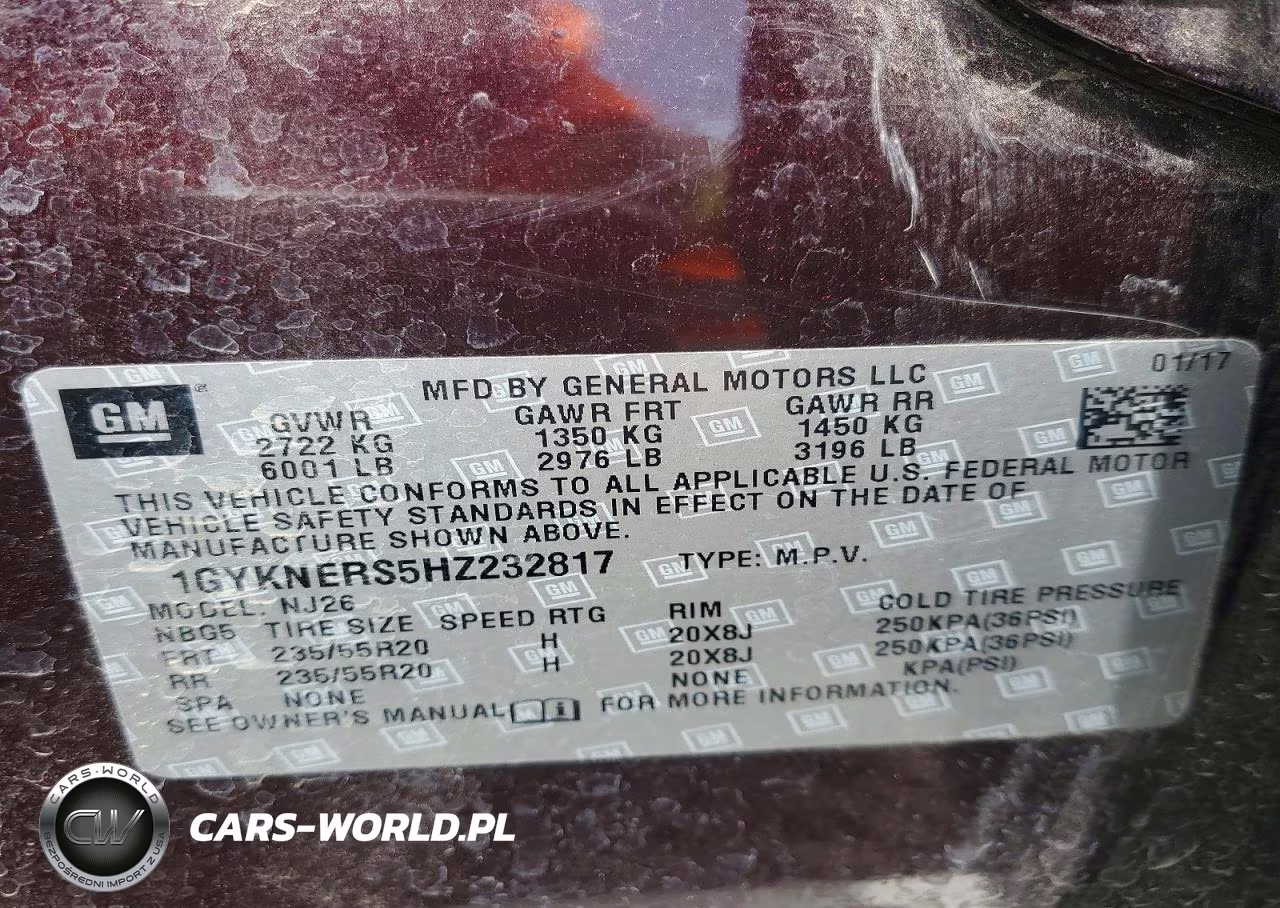2017 Cadillac Xt5 Premium Luxury VIN:1GYKNERS5HZ232817 - 13
