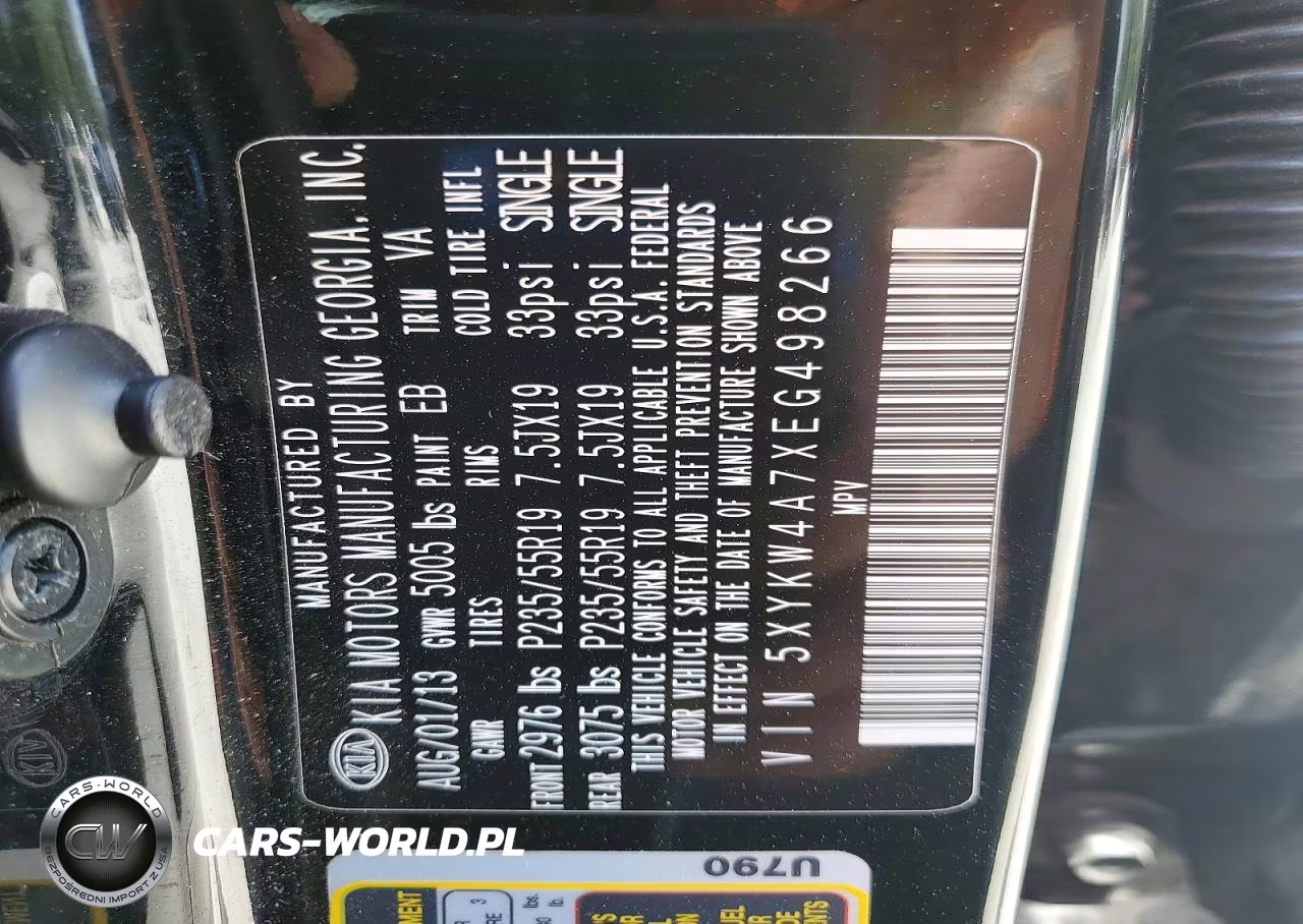 2014 Kia Sorento Sx Limited VIN:5XYKW4A7XEG498266 - 12