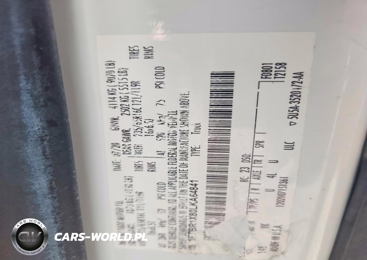 2020 Ford Transit VIN:1FTBR1X80LKA64841 - 13