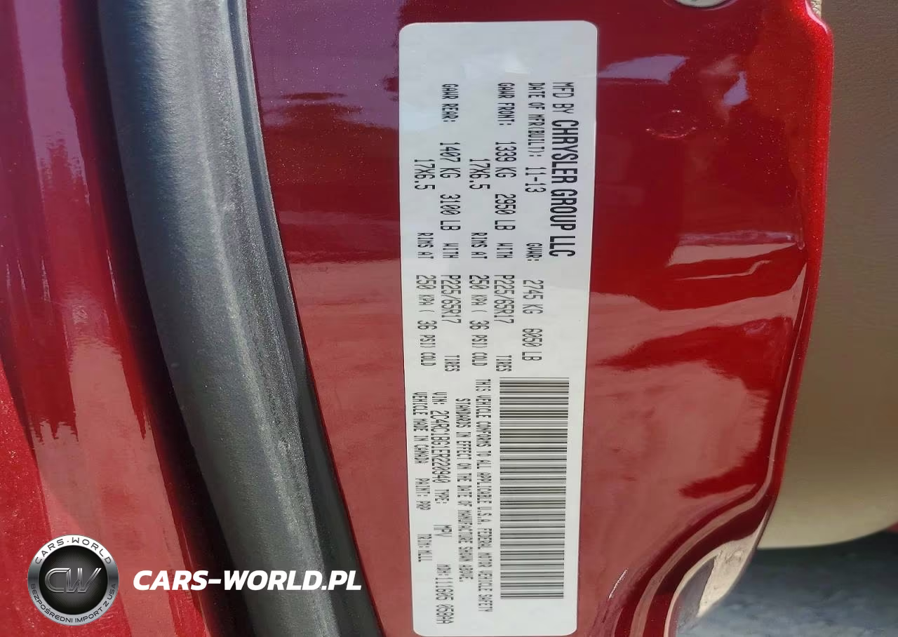 2014 Chrysler Town & Country Touring VIN:2C4RC1BG1ER220940 - 13
