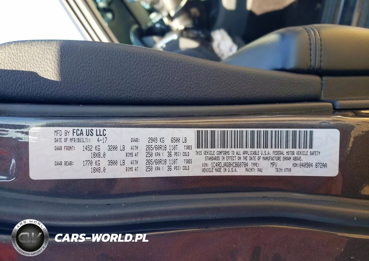 2017 Dodge Durango Sxt VIN:1C4RDJAG8HC860784 - 13