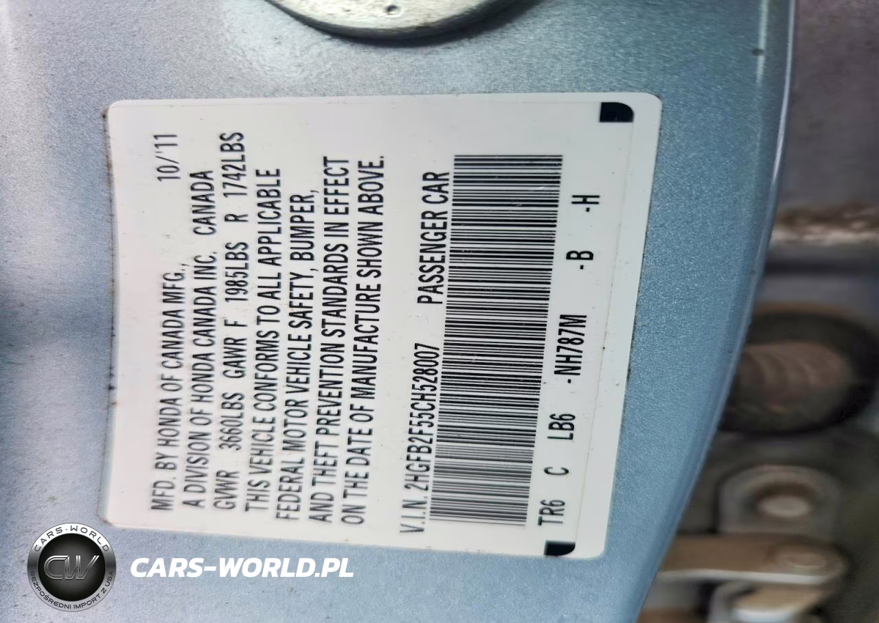 2012 Honda Civic Lx VIN:2HGFB2F55CH528007 - 13