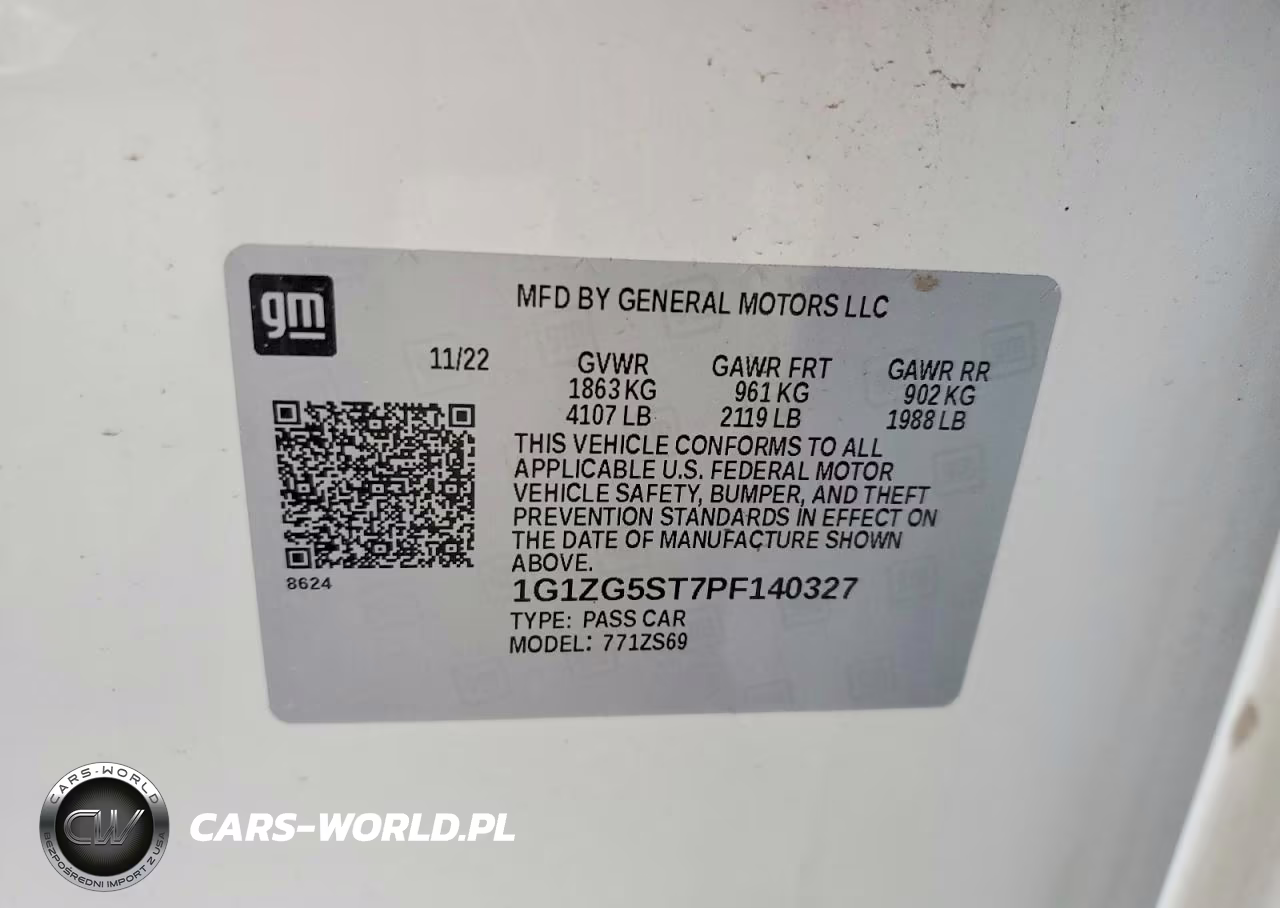 2023 Chevrolet Malibu Rs VIN:1G1ZG5ST7PF140327 - 13